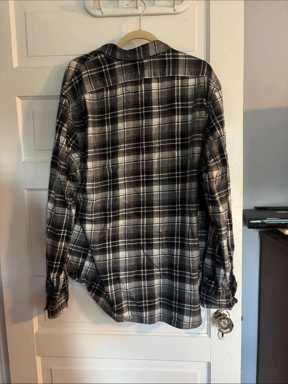 Polo by Ralph Lauren Black and White Plaid Button-Down Shirt - Picture 3 of 3